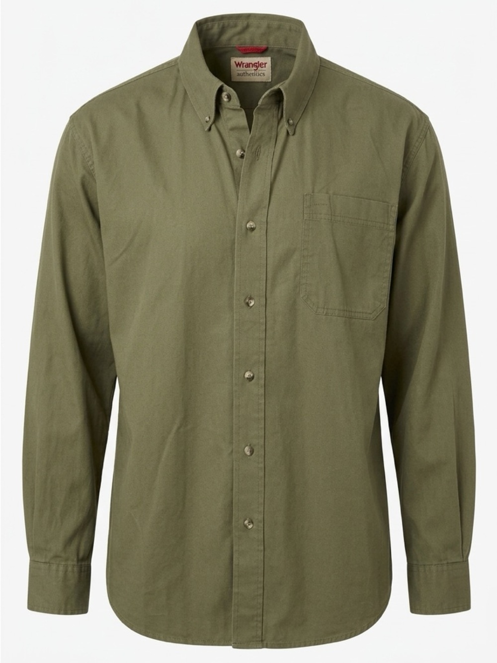 Wrangler Men's Olive Green Shirt